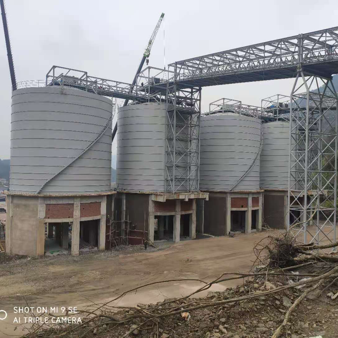 汕尾3000吨骨料钢板库